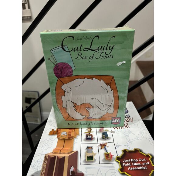Cat Lady & Box of Treats Tabletop Card Game & Expansion NEW SEALED - Picture 1 of 4